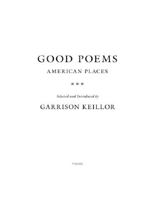 [Good Poems 01] • Good Poems, American Places